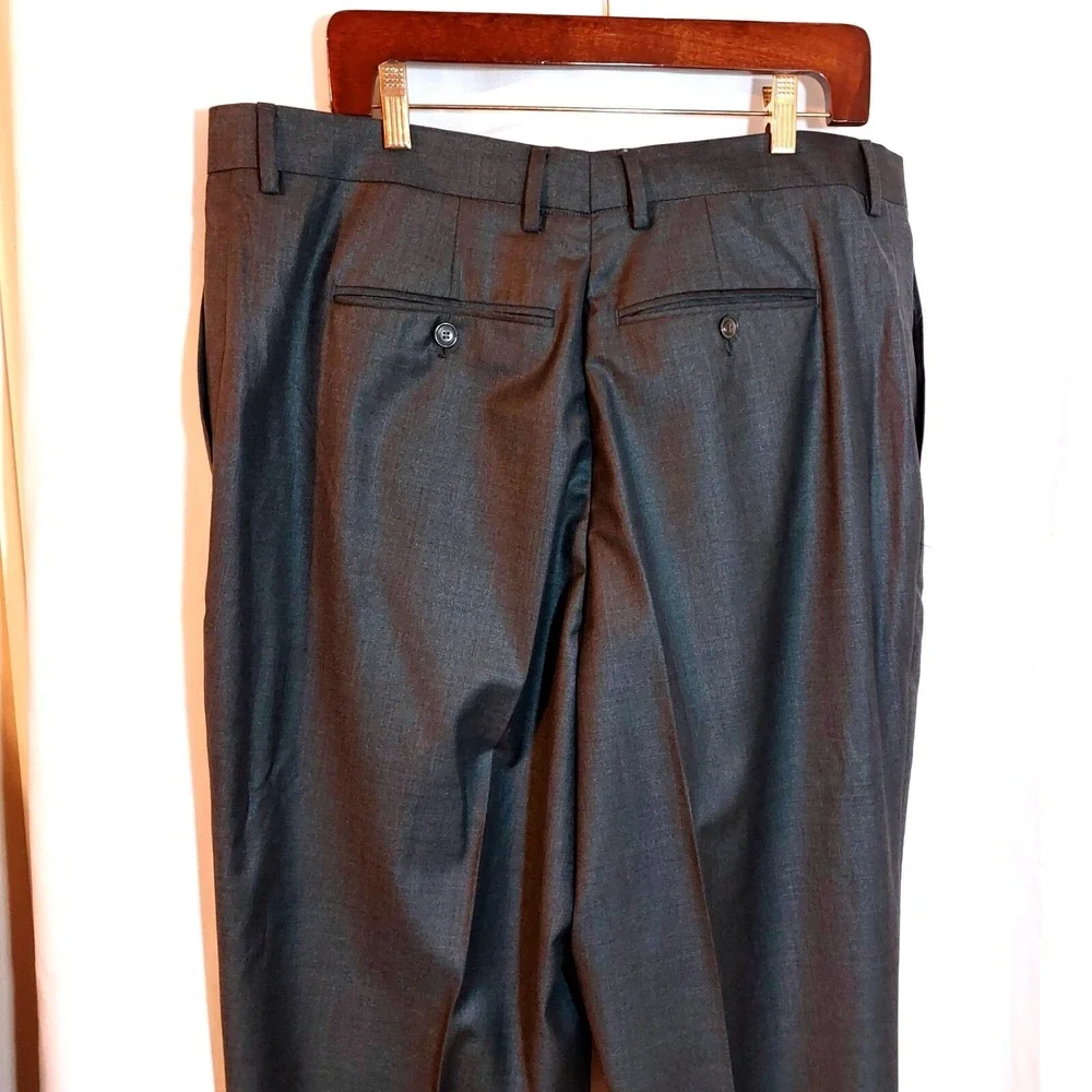 Alberto Cardinali Men's Two 2‎ Piece Suit Slim Fit Jacket 52L Pants 46L Waist